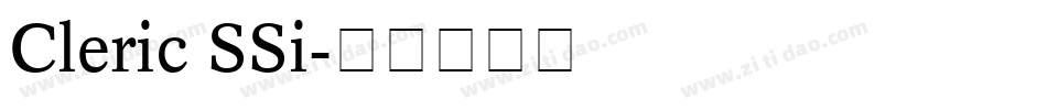Cleric SSi字体转换